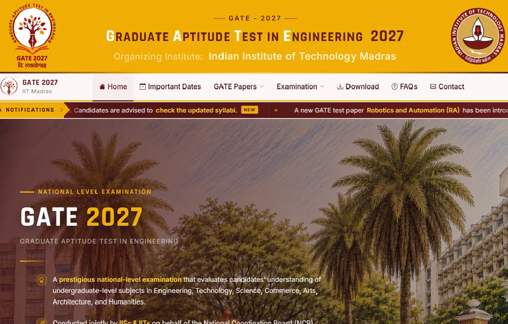 GATE 2027 Notification Pdf